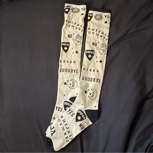Ouija Board Knees High Socks 🎃